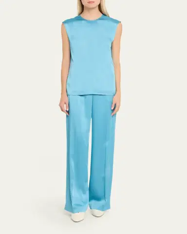 Stella McCartney Satin Sleeveless Top | Thumbnail 2 Stella McCartney Satin Sleeveless Top | Thumbnail 2