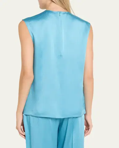 Stella McCartney Satin Sleeveless Top | Thumbnail 3 Stella McCartney Satin Sleeveless Top | Thumbnail 3