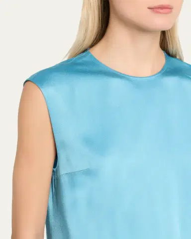 Stella McCartney Satin Sleeveless Top | Thumbnail 5 Stella McCartney Satin Sleeveless Top | Thumbnail 5