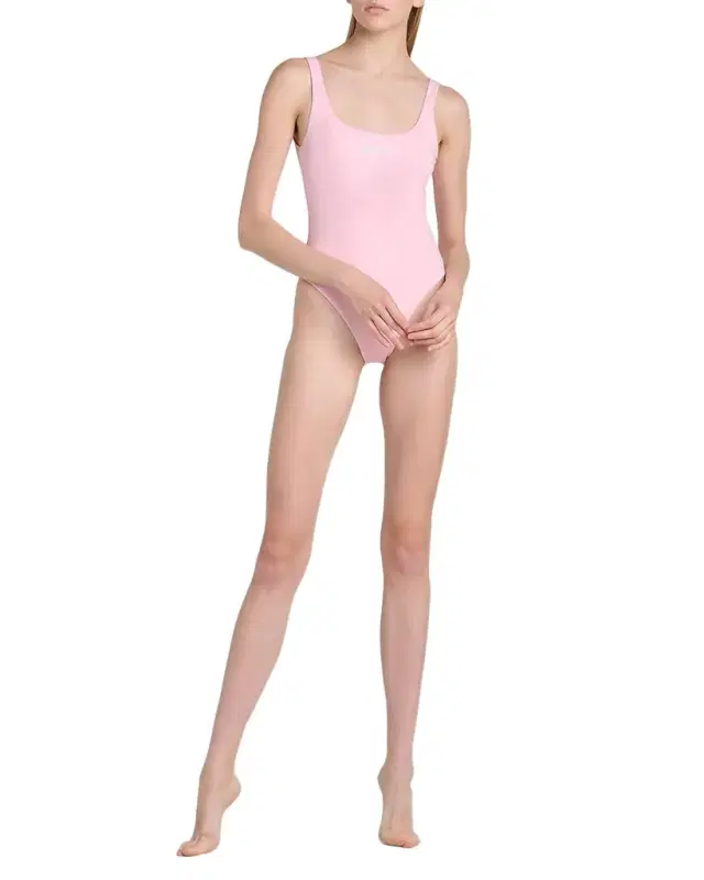 Stamped Logo One-Piece Swimsuit