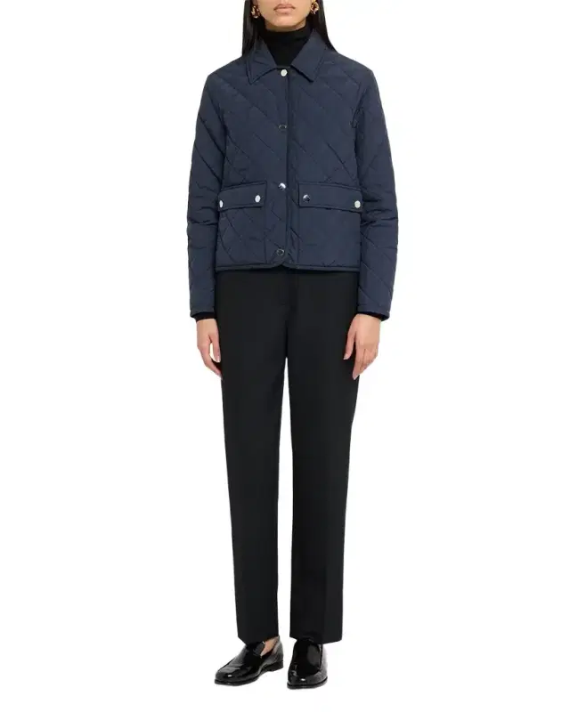 Single-Breasted Quilted Overcoat