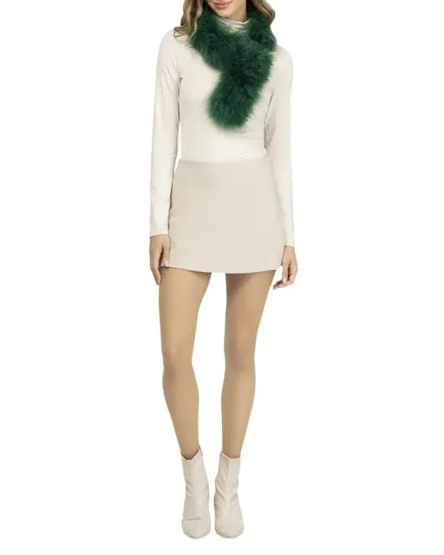 Gorski Knit Select Cashmere Goat Pull-Through Scarf