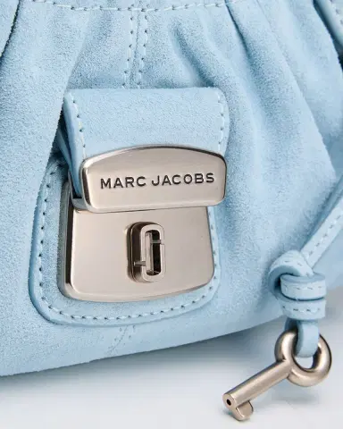 Marc Jacobs The Cristina Small Ruched Suede Satchel Shoulder Bag | Thumbnail 5