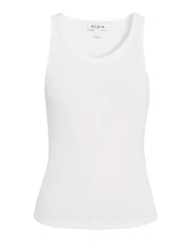 Alaïa Darts Stretch Cotton Tank Top | Thumbnail 1 Alaïa Darts Stretch Cotton Tank Top | Thumbnail 1