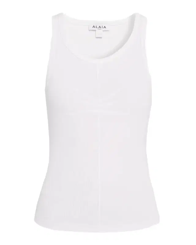 Darts Stretch Cotton Tank Top