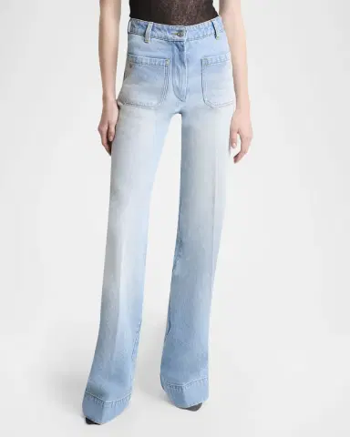 Victoria Beckham Alina Front Pocket Flare Jeans | Thumbnail 8 Victoria Beckham Alina Front Pocket Flare Jeans | Thumbnail 8