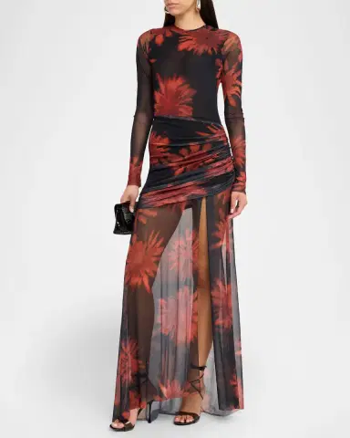 JBQ Serene Floral Mesh Maxi Dress | Thumbnail 3 JBQ Serene Floral Mesh Maxi Dress | Thumbnail 3