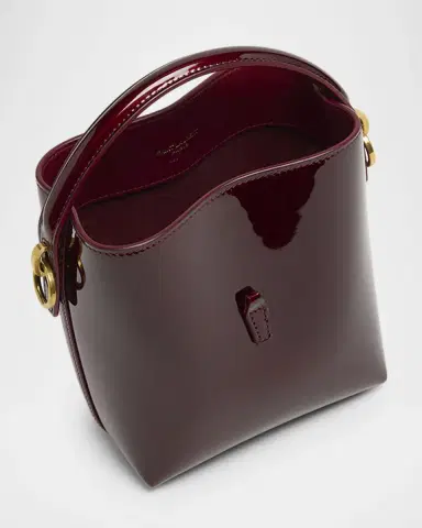 Saint Laurent Le 37 Mini YSL Bucket Bag in Patent Leather | Thumbnail 4 Saint Laurent Le 37 Mini YSL Bucket Bag in Patent Leather | Thumbnail 4