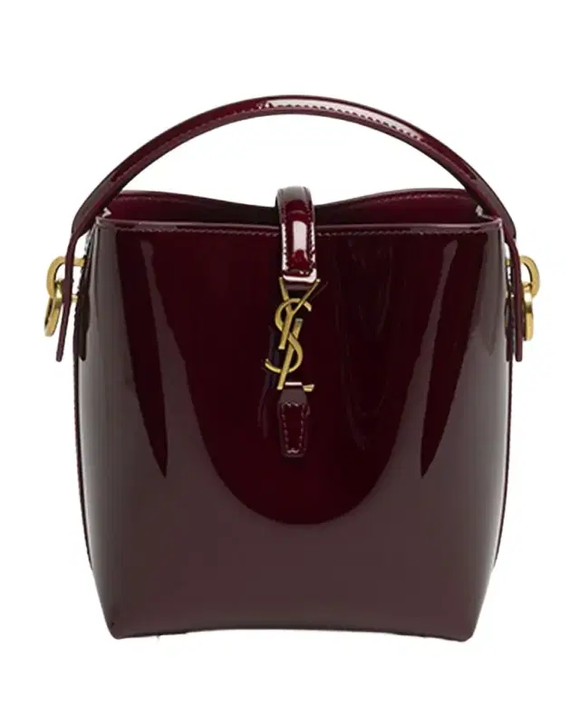 Saint Laurent Le 37 Mini YSL Bucket Bag in Patent Leather
