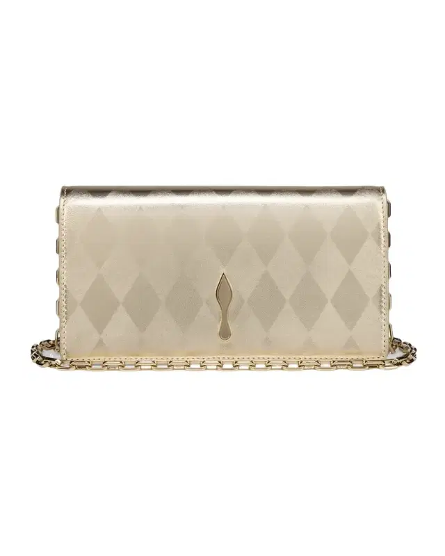 Bettina Clutch Bag in Laminated Leather