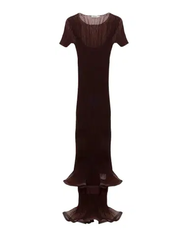 SIMKHAI Selena Bodycon Ruffle Midi Dress | Thumbnail 1