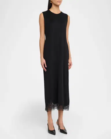 The Row Million Lace-Trim Sleeveless Midi Dress | Thumbnail 3