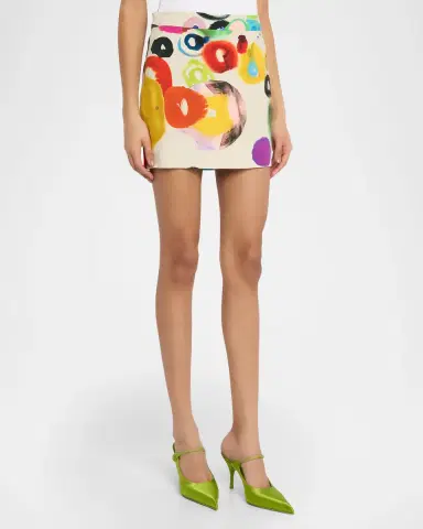 Libertine Jh Gouache Slim Mini Skirt | Thumbnail 3 Libertine Jh Gouache Slim Mini Skirt | Thumbnail 3