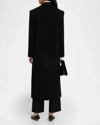 The Row Erdene Single-Breasted Wool Long Coat | Thumbnail 7 The Row Erdene Single-Breasted Wool Long Coat | Thumbnail 7