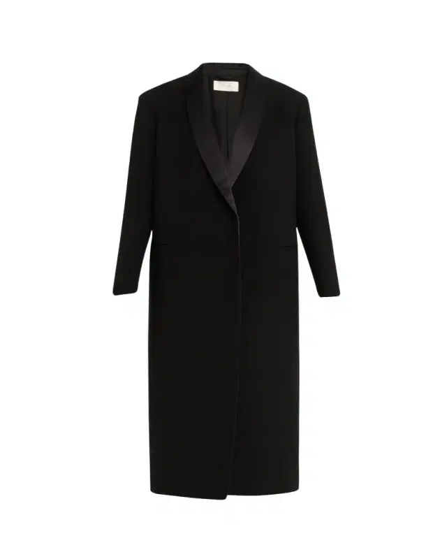 THE ROW Erdene Single-Breasted Wool Long Coat