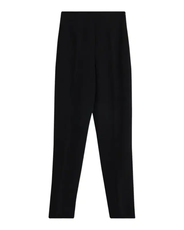 Bark-Effect Crepe Trousers