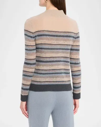 TSE Cashmere Cashmere Square-Neck Striped Top | Thumbnail 2