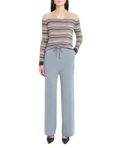 TSE Cashmere Cashmere Square-Neck Striped Top | Thumbnail 1