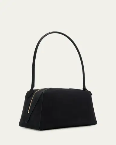 Alaïa Le Bouledogue Bowling Shoulder Bag in Nubuck Leather | Thumbnail 3