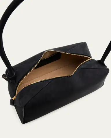 Alaïa Le Bouledogue Bowling Shoulder Bag in Nubuck Leather | Thumbnail 4