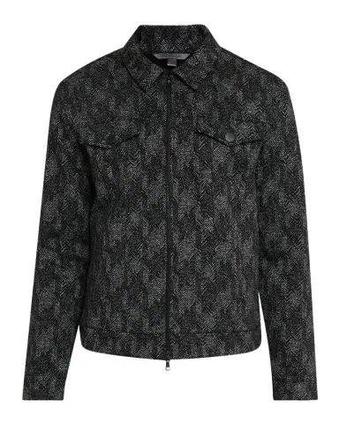 John Varvatos Men's Hallet Jacquard Herringbone Trucker Jacket | Thumbnail 1