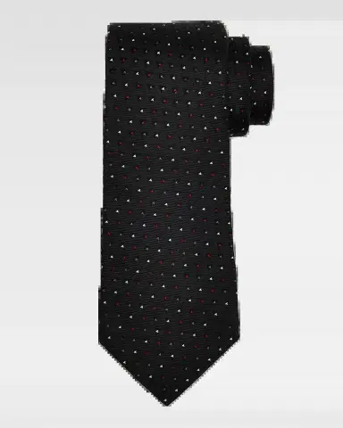 Brunello Cucinelli Men 's Triangle Print Silk Tie | Thumbnail 2