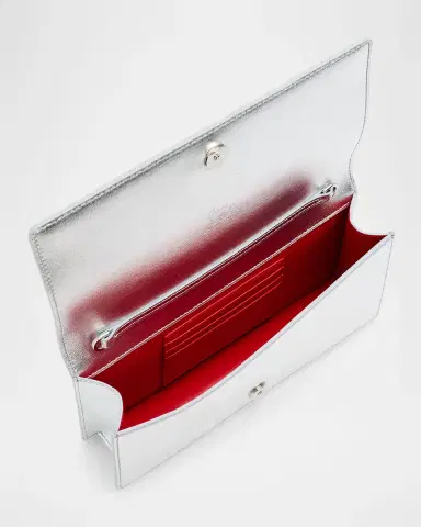 Christian Louboutin Bettina Clutch Bag in Laminated Nappa Leather | Thumbnail 3