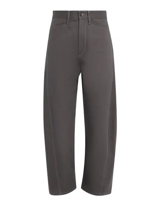Cropped Bow-Leg Jeans