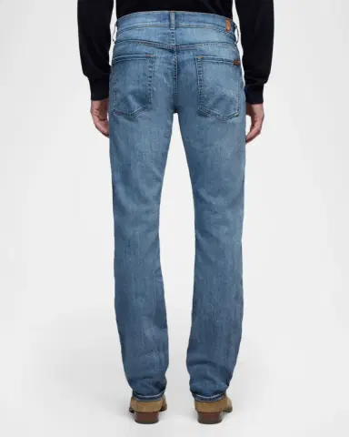 7 for all mankind Men's The Straight Whiskered Jeans | Thumbnail 2 7 for all mankind Men's The Straight Whiskered Jeans | Thumbnail 2