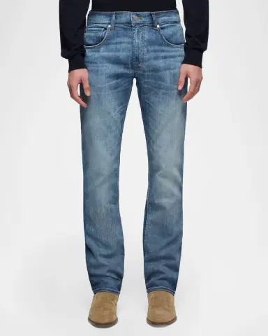 7 for all mankind Men's The Straight Whiskered Jeans | Thumbnail 3 7 for all mankind Men's The Straight Whiskered Jeans | Thumbnail 3