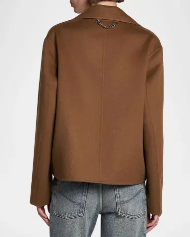 Stella McCartney Double-Breasted Short Wool Peacoat | Thumbnail 2 Stella McCartney Double-Breasted Short Wool Peacoat | Thumbnail 2