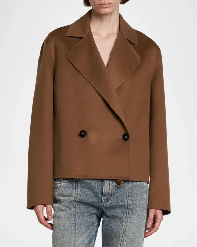 Stella McCartney Double-Breasted Short Wool Peacoat | Thumbnail 3 Stella McCartney Double-Breasted Short Wool Peacoat | Thumbnail 3