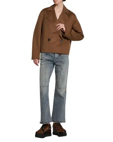 Stella McCartney Double-Breasted Short Wool Peacoat | Thumbnail 1 Stella McCartney Double-Breasted Short Wool Peacoat | Thumbnail 1