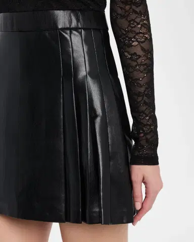 ALICE + OLIVIA Chara Lace Combo Mini Dress | Thumbnail 4