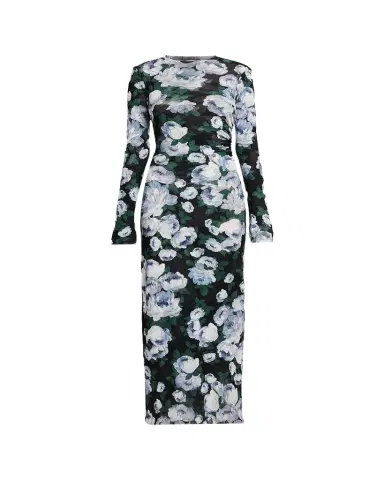 Stella McCartney Bunch Of Roses Mesh Long-Sleeve Maxi Dress | Thumbnail 1
