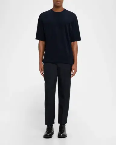 Giorgio Armani Men's Cashmere Crewneck T-Shirt | Thumbnail 2 Giorgio Armani Men's Cashmere Crewneck T-Shirt | Thumbnail 2