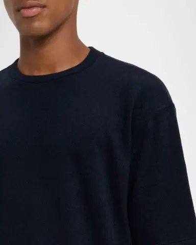 Giorgio Armani Men's Cashmere Crewneck T-Shirt | Thumbnail 5 Giorgio Armani Men's Cashmere Crewneck T-Shirt | Thumbnail 5