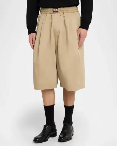 Willy Chavarria Men 's Orale Oversized Pleated Shorts | Thumbnail 3 Willy Chavarria Men 's Orale Oversized Pleated Shorts | Thumbnail 3