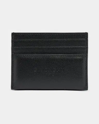 Givenchy Men's Leather Embossed Logo Card Holder | Thumbnail 3 Givenchy Men's Leather Embossed Logo Card Holder | Thumbnail 3