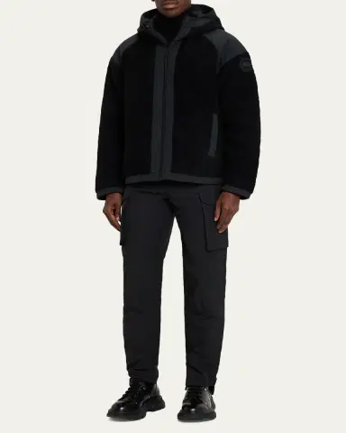 Canada Goose Men's Alberni Reversible Fleece Hooded Bomber Jacket | Thumbnail 2 Canada Goose Men's Alberni Reversible Fleece Hooded Bomber Jacket | Thumbnail 2