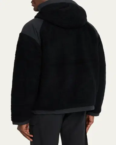 Canada Goose Men's Alberni Reversible Fleece Hooded Bomber Jacket | Thumbnail 3 Canada Goose Men's Alberni Reversible Fleece Hooded Bomber Jacket | Thumbnail 3