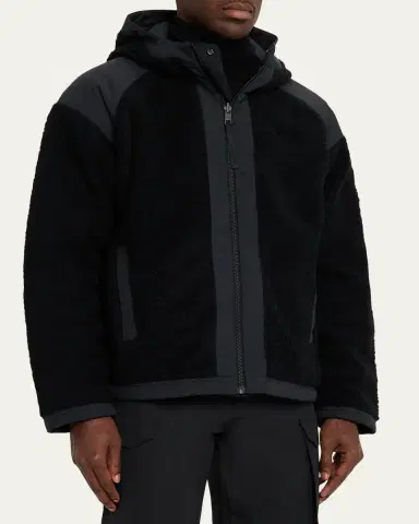 Canada Goose Men's Alberni Reversible Fleece Hooded Bomber Jacket | Thumbnail 4 Canada Goose Men's Alberni Reversible Fleece Hooded Bomber Jacket | Thumbnail 4