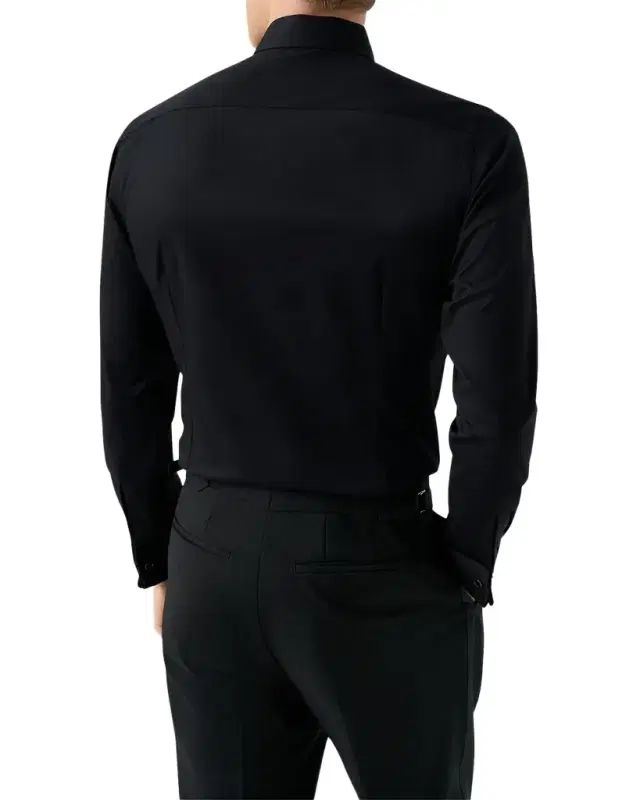 Men 's Contemporary-Fit Plisse BIb Dress Shirt