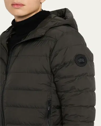 Canada Goose Men's Crofton Packable Quilted Matte Ripstop Hoodie | Thumbnail 9 Canada Goose Men's Crofton Packable Quilted Matte Ripstop Hoodie | Thumbnail 9