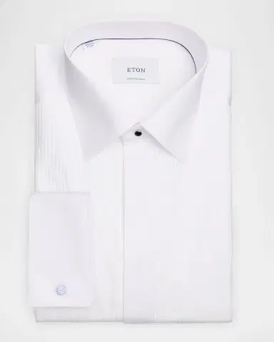 Eton Men's Contemporary Fit Cotton Plisse-Bib Dress Shirt | Thumbnail 3 Eton Men's Contemporary Fit Cotton Plisse-Bib Dress Shirt | Thumbnail 3
