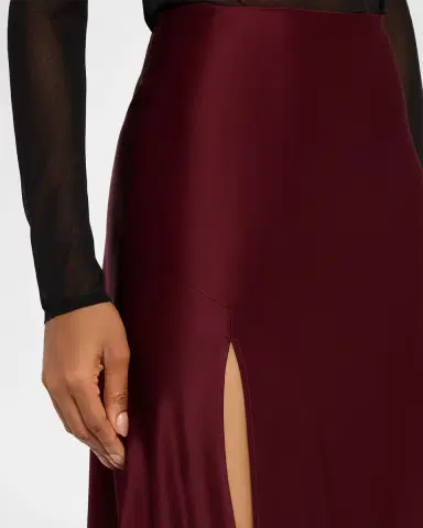 LAPOINTE Satin Bias Midi Skirt | Thumbnail 4 LAPOINTE Satin Bias Midi Skirt | Thumbnail 4