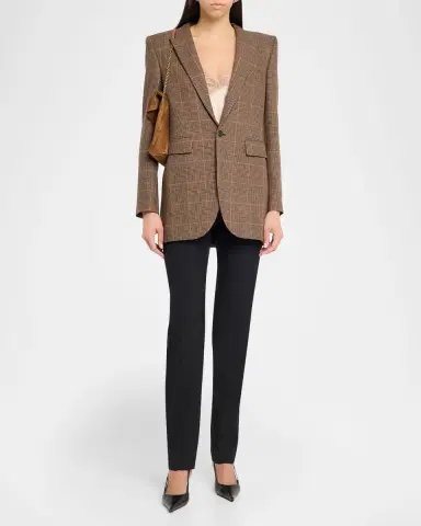 Saint Laurent Cassandre YSL Envelope Flap Shoulder Bag in Suede | Thumbnail 4 Saint Laurent Cassandre YSL Envelope Flap Shoulder Bag in Suede | Thumbnail 4