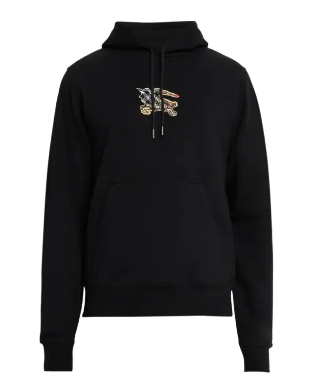 en 's EKD Check Logo Cotton Slim-Fit Hoodie