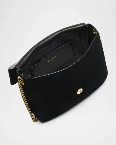 Saint Laurent Kate YSL Flap Shoulder Bag in Suede | Thumbnail 3 Saint Laurent Kate YSL Flap Shoulder Bag in Suede | Thumbnail 3