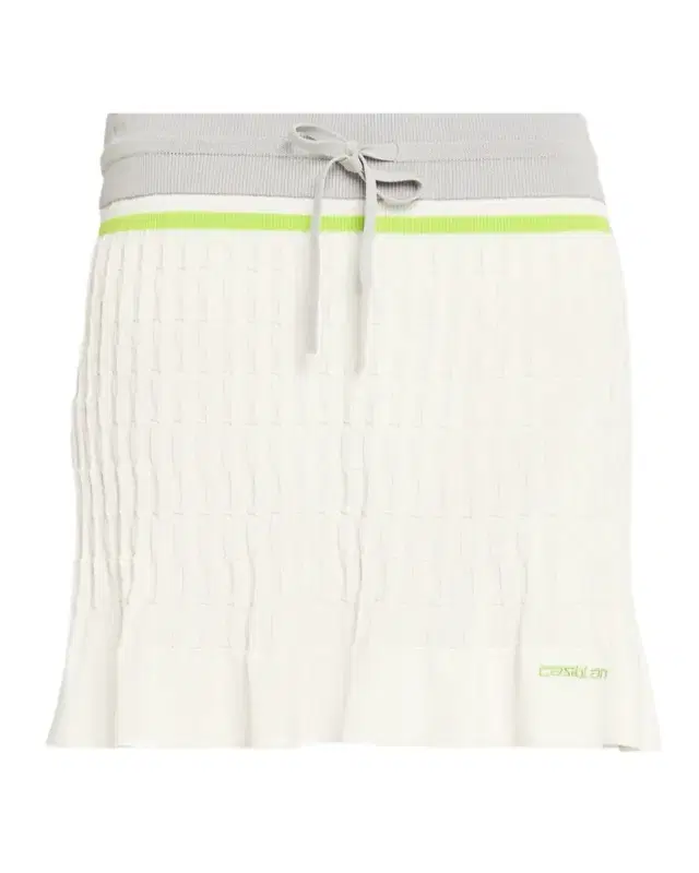 Textured Knit Tennis Mini Skirt